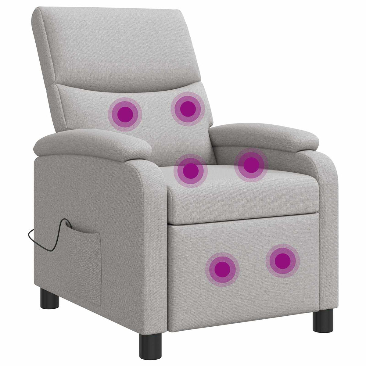 Repos – Tissu gris nuage / Avec massage