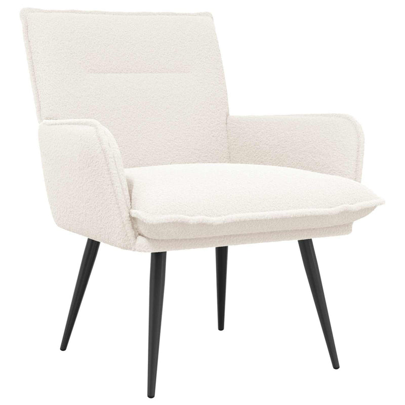 Margaux — Fauteuil bouclé à haut dossier