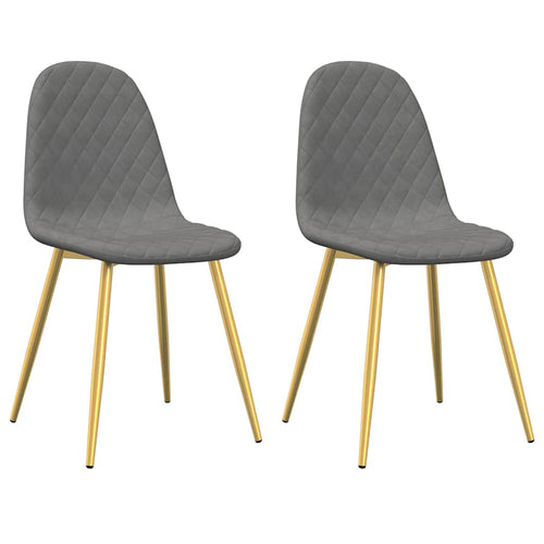 Opéra — Paire de chaises en velours capitonné