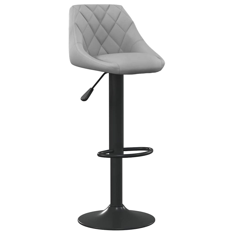 Bastien — Tabouret de bar en velours capitonné