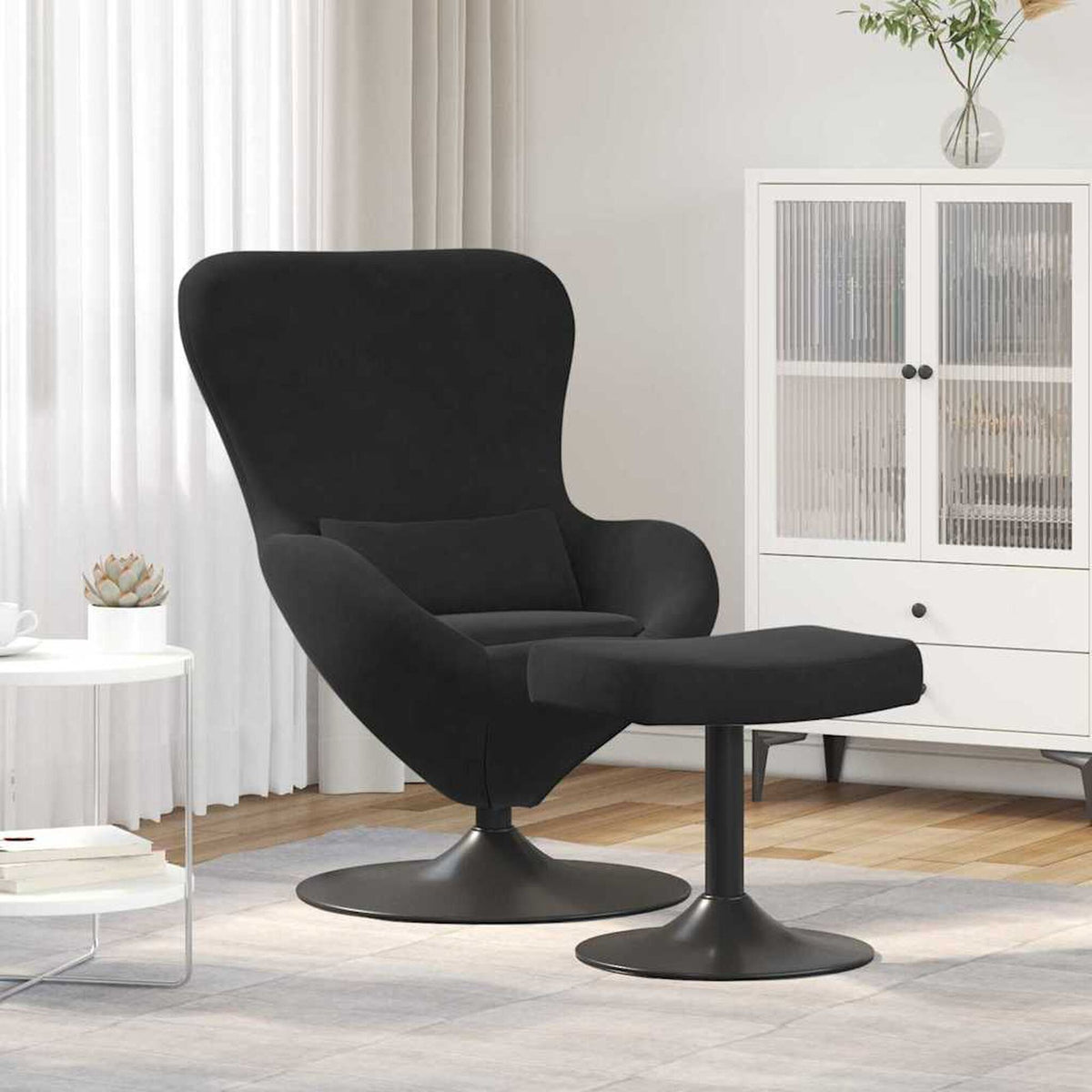 Cosmo – Noir / Avec repose-pieds