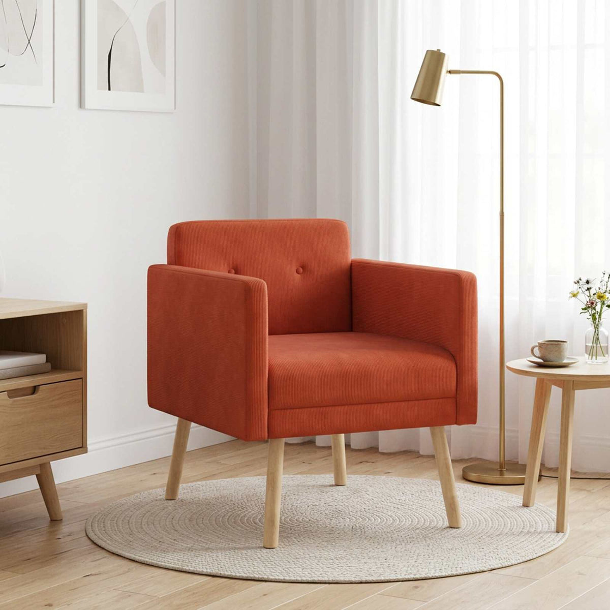 Côme – Rouge orange