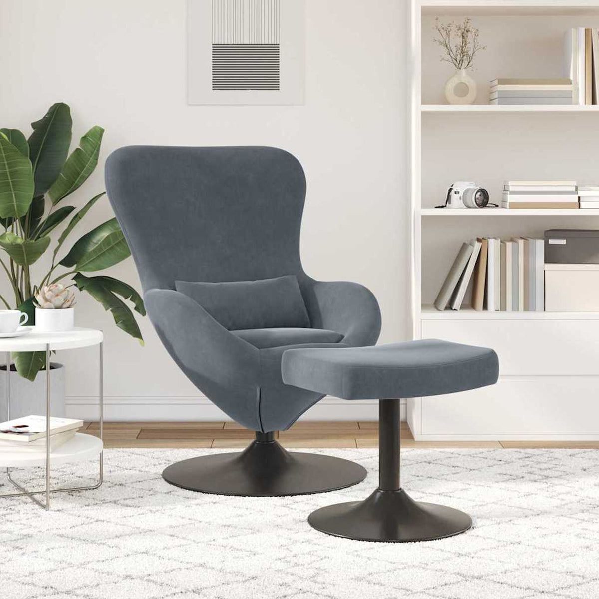 Cosmo – Gris foncé / Avec repose-pieds