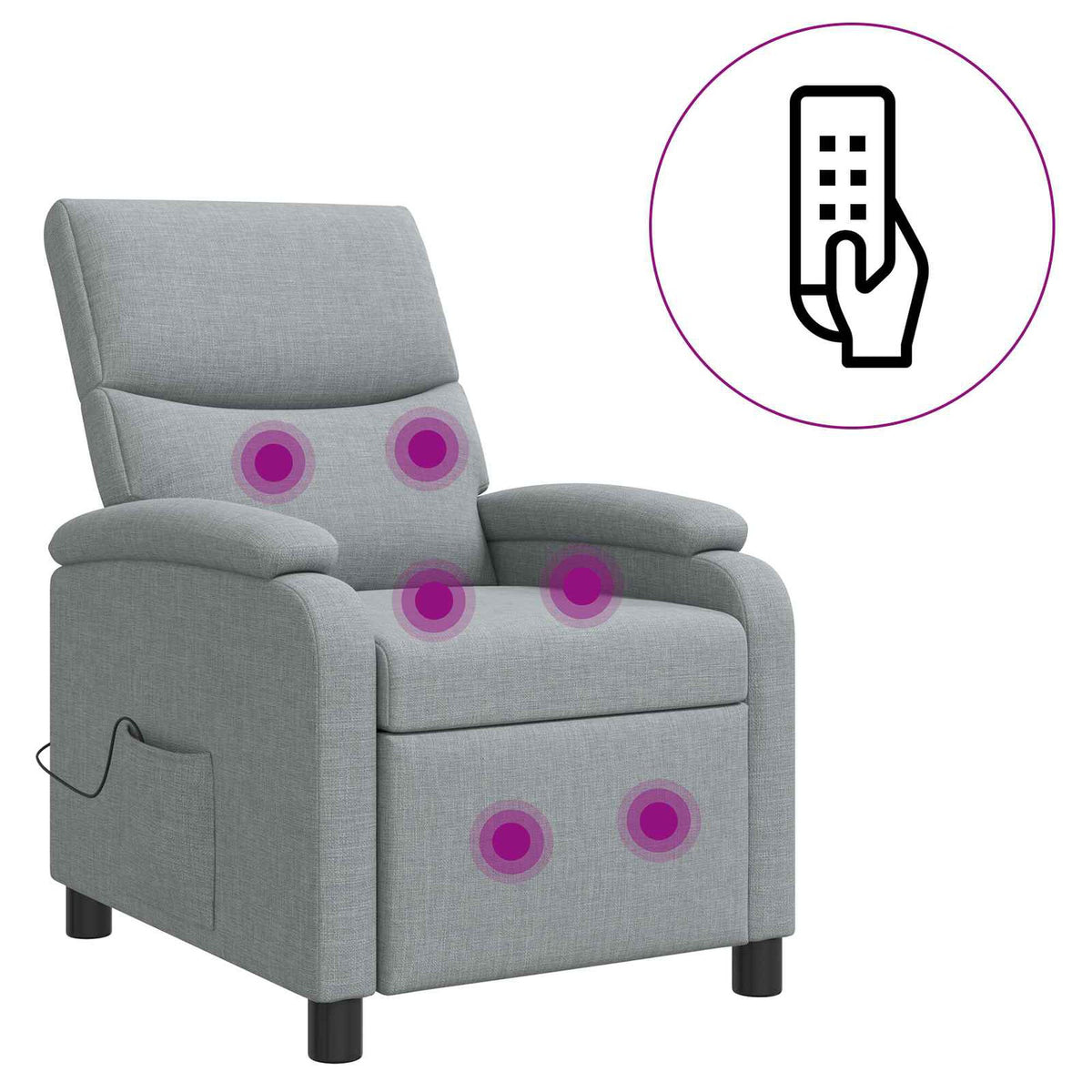 Repos – Gris clair / Avec massage