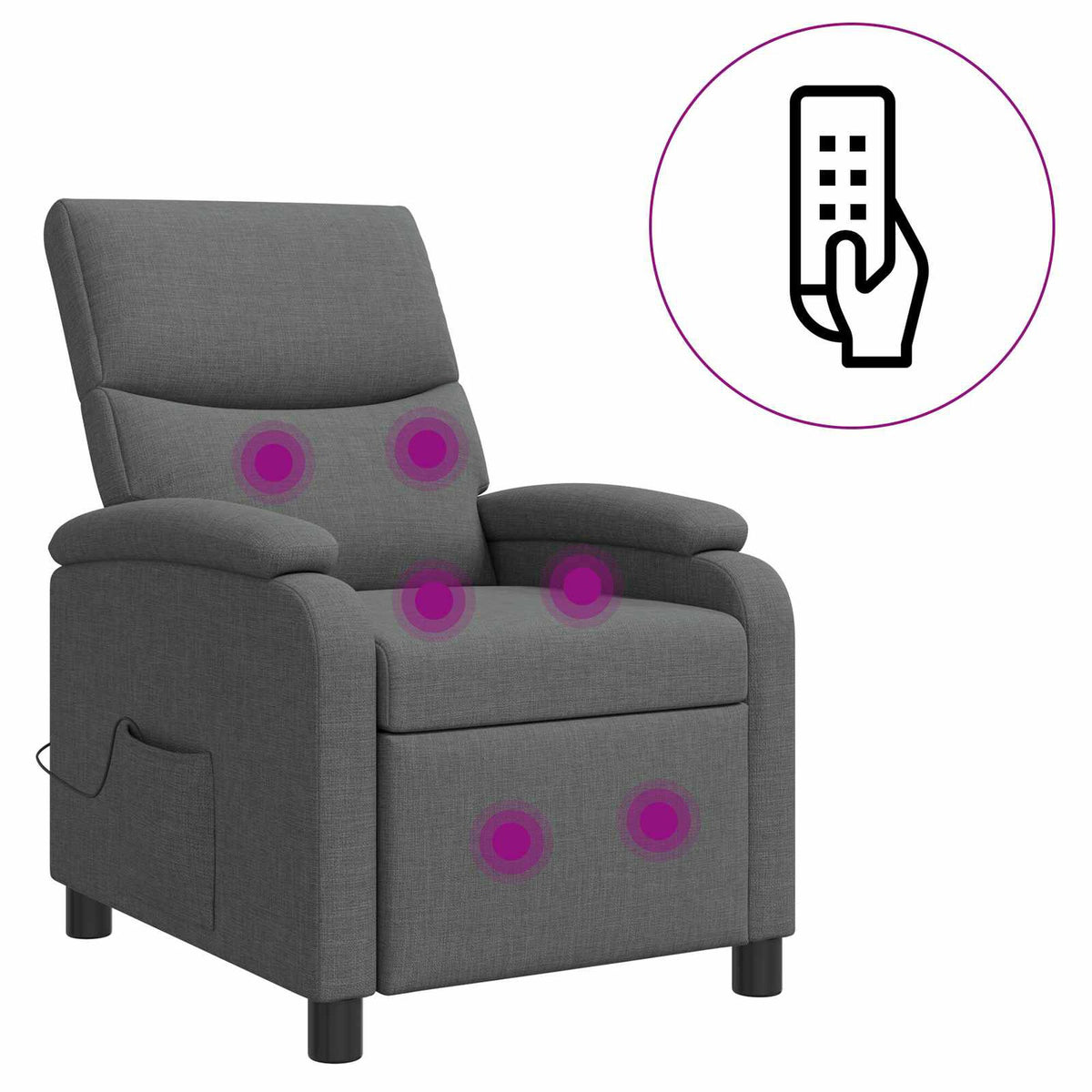 Repos – Gris foncé / Avec massage