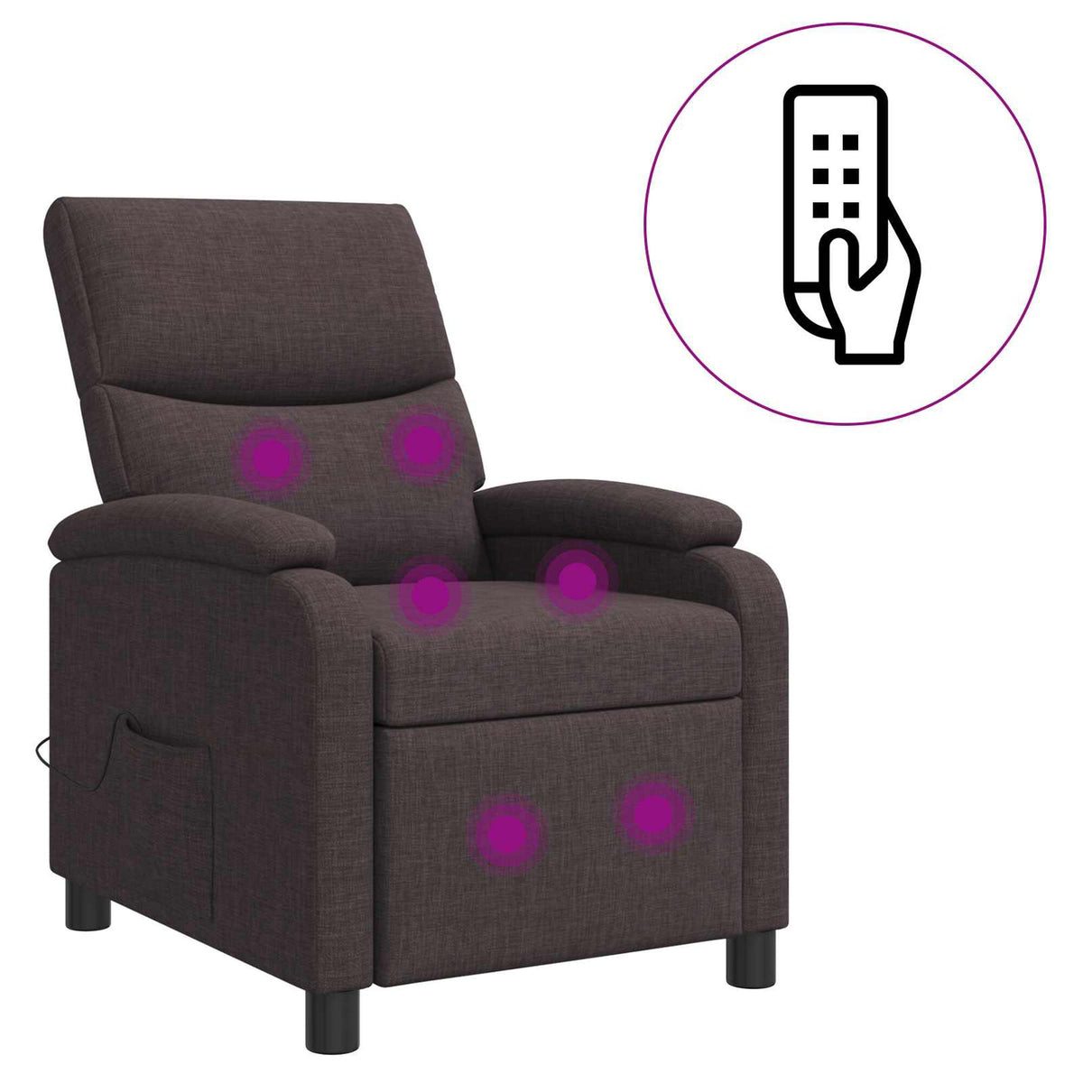 Repos – Marron foncé / Avec massage
