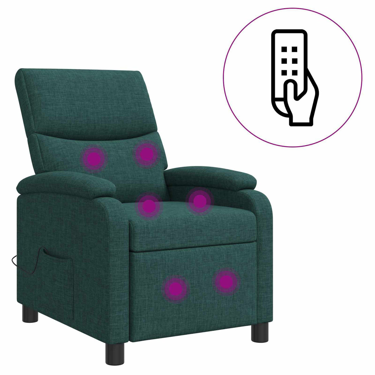 Repos – Vert foncé / Avec massage